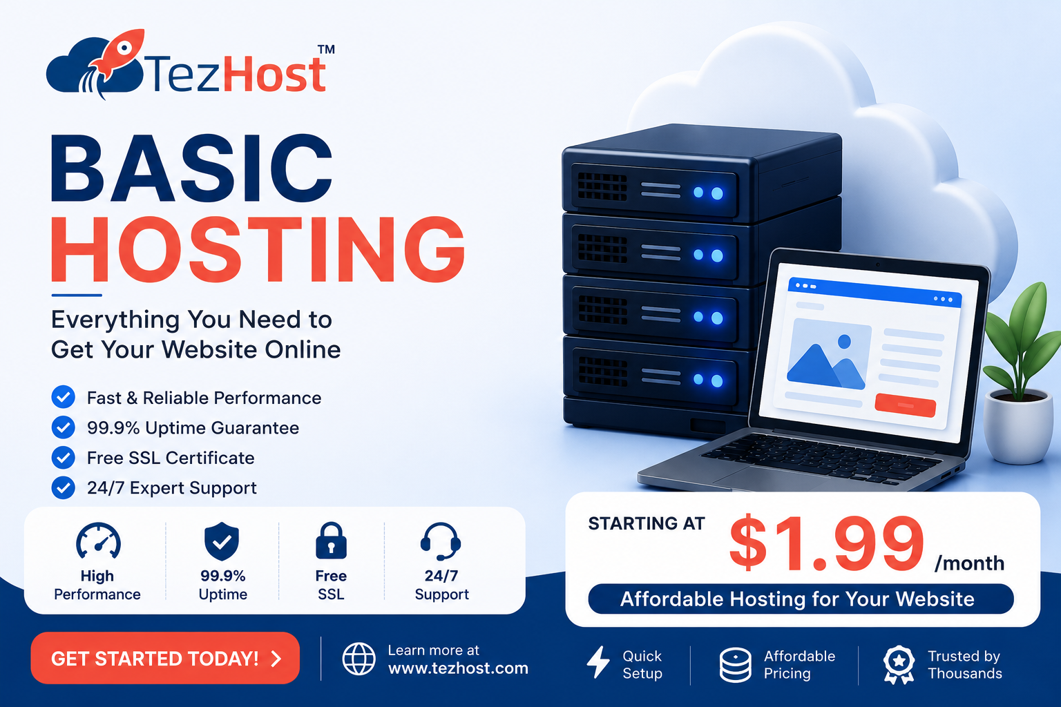 Tezhost basic hosting