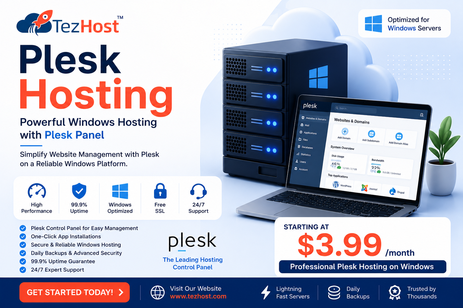 Tezhost Plesk hosting